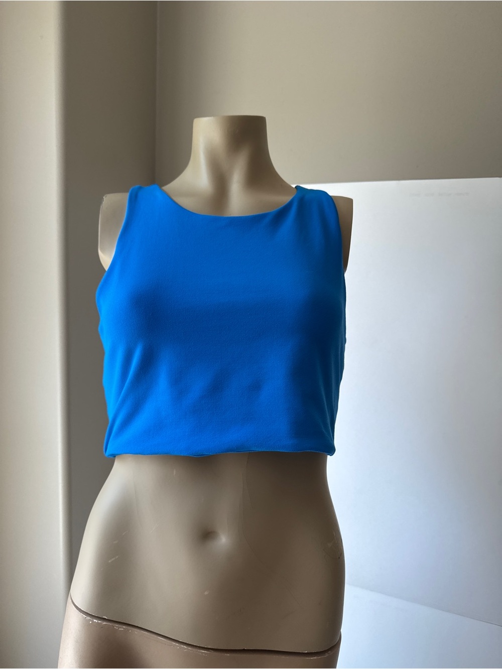 BECCA Bright Blue Cropped Tank